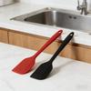 Silicone Scraper High Temperature Resistant Integrated Baking Tool Cream Cake Smoothing Spatula Non Stick Grade Dough Scraper