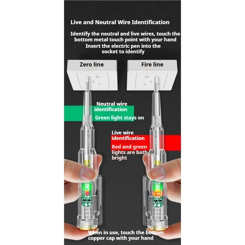 AC Spannungsdetektor Stift Multifunktions Elektrostift Elektriker Intelligente Induktion Stromprüfstift