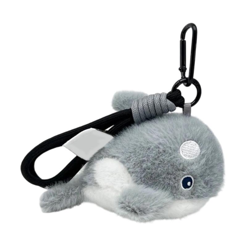

Stress Relief Dolphin Plush Charm Keychain for Backpacks and Key Decoration Soft Fabric Oceanics Designs