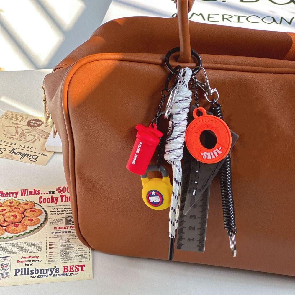 

Ruler Fitness Series Pendant Mini Simulation Dumbbells Keyring Fitness Prople Style 3