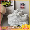 Inner height increase mesh dad shoes 22 autumn new thick-soled muffin breathable increase CM
