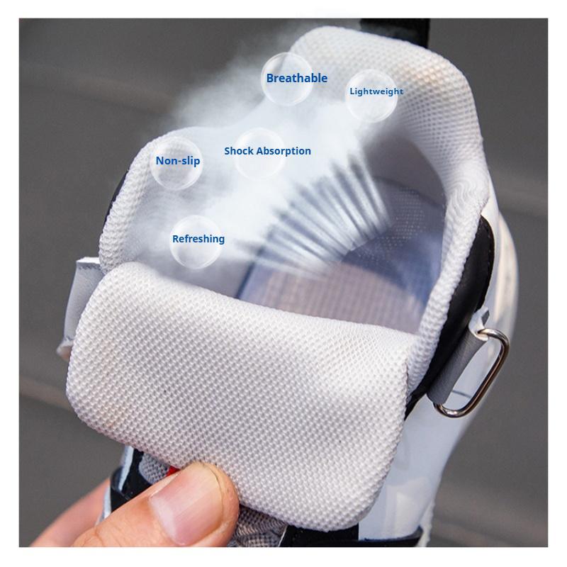 Nye barnemotesneakers med høy ankel for gutter og jenter med høykvalitets utendørssportssko