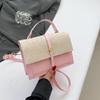 Candy Color Splicing Retro Texture New Style Trend Contrasting Color Fashion Casual Temperament Crossbody Small Square Bag