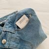 Vintage Denim Bag Women's Underarm Shoulder Bag Large Capacity Commuter Crossbody Bag