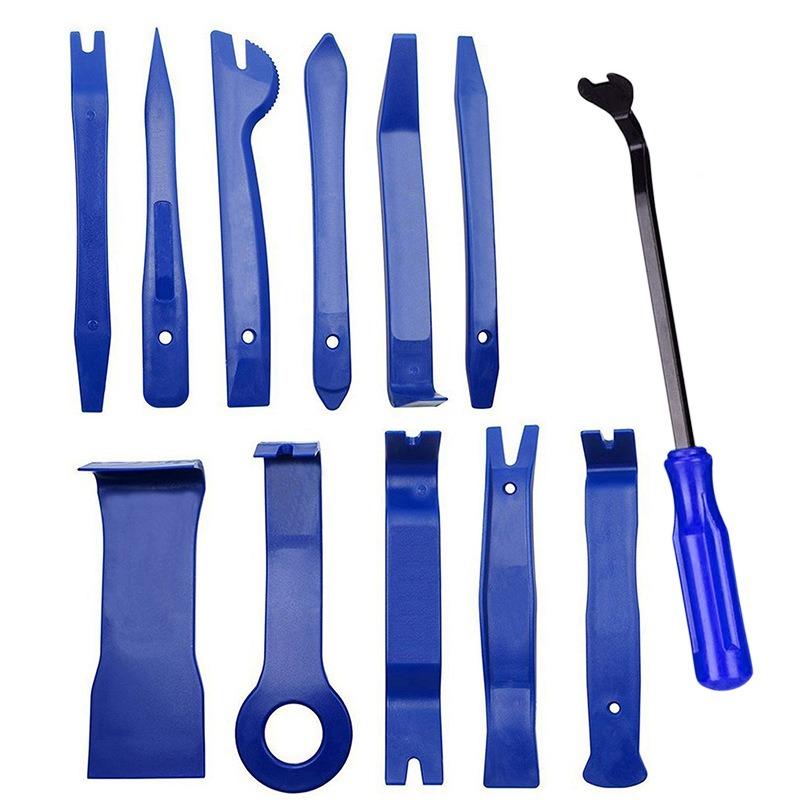 12/19 Pcs Car Pry Board Tool Set - Hard POM Audio/Instrument Panel Disassembly Tool  | 19Pcs with Storage Bag