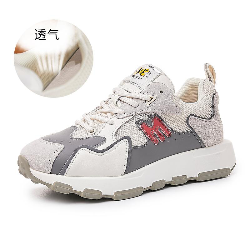 

Daddy shoes women s platform spring 2025 new casual sports shoes women s running breathable flat leather women s shoes tide 35