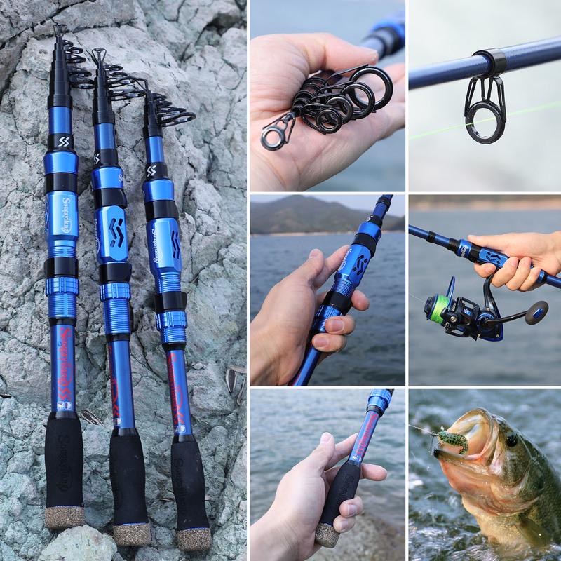 SOUGAYILANG Teleskopický naviják na rybářský prut Combo Fibber Rybářský prut Gear Sea Outdoor pro Vara De Pesca