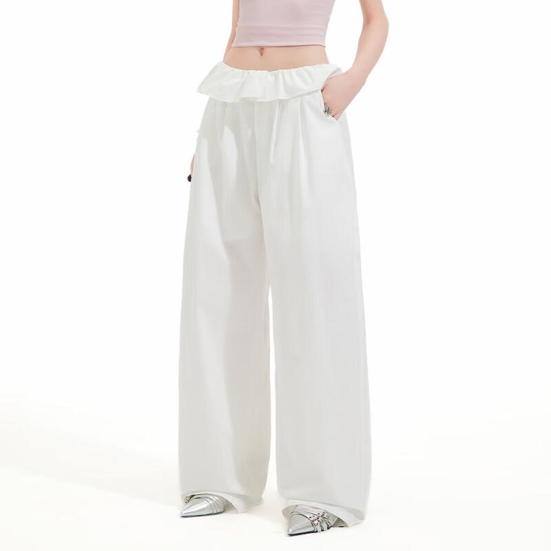 

UNIFREE Ballet Style Ruffle Wide Leg Pants L