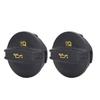 2Pcs Tank Cover Oil Filler Cap Black ABS 06K103485A for CC 1.8L 2.0L Engines 2012‑2017