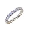 Cao Shi Starry Sky Zircon Ring - Elegant Full Circle Design for Women