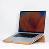 Laptopständer aus Holz mit Kühltischplatte aus Aluminiumplatte, kompatibel mit MacBook 17 Zoll LAY10C Pro/Air