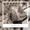 White cashew high-quality mulberry silk silk scarf high-end versatile rhombus scarf streamer women's gift small scarf