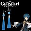 Παιχνίδι Genshin Impact Cosplay Σκουλαρίκια Zhongli Qiqi Tartaglia Kaeya Alberch Eardrop Ear Clip Γυναικεία κοστούμια Σκουλαρίκια Δώρο