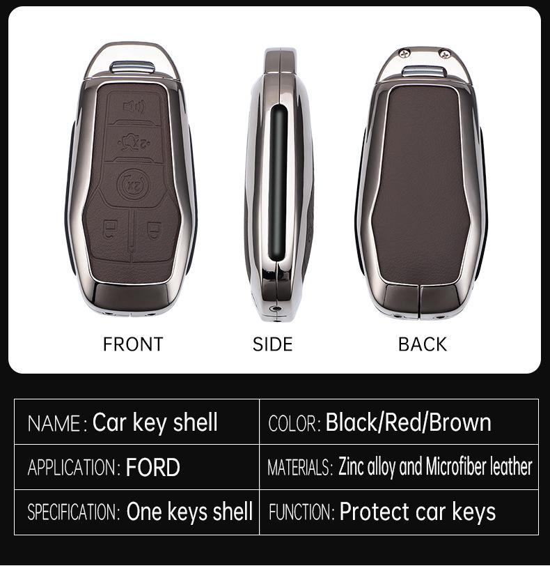 Key Cover Shell for 2015-2018 Ford Taurus, Mustang, Raptor, F150, Explorer