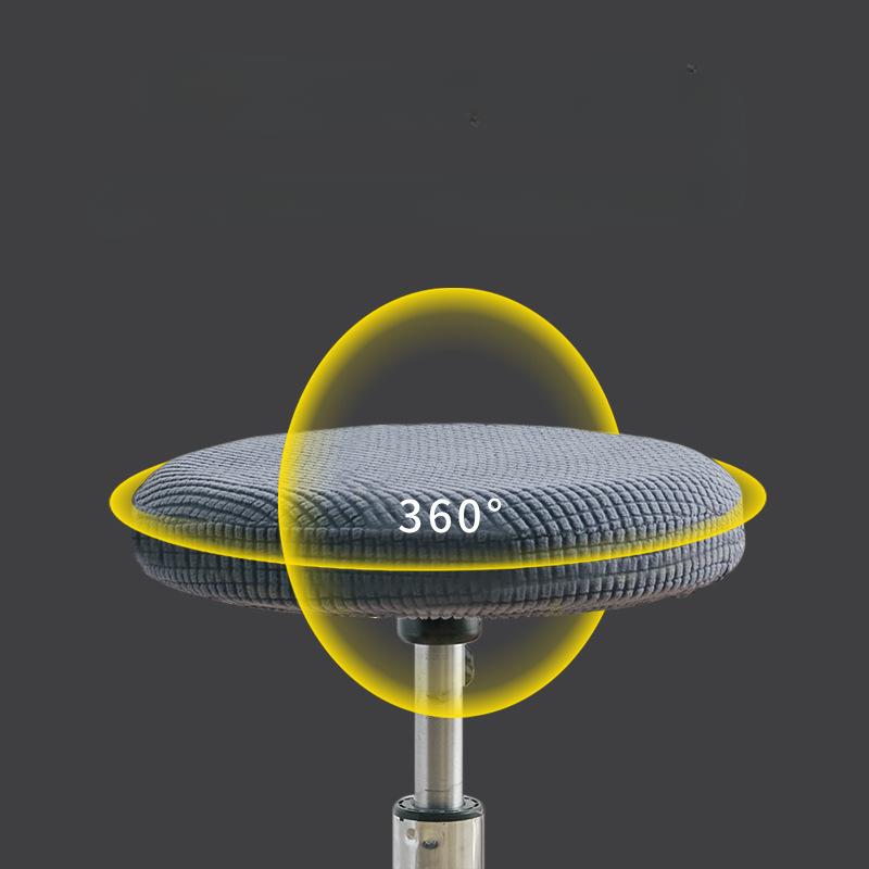 Round Stool Chair Cover Household 360° Protection Dust Cover Swivel Chair Stool Seat Cover Protective Cover