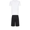 Adidas Taekwondo Round Neck Pullover Short Sleeve T-Shirt Simple Fashion Lace-Up Shorts Casual Sports Suit ADICLTS24TKP-WG+S21ATMSH3T-BW