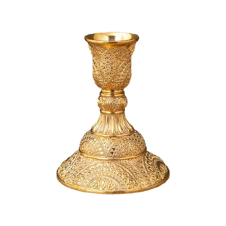 

European Themed Engraved Taper Candle Holders Antique Metal Candlestick Candelabra for Dining Table Centerpieces Decors золотий