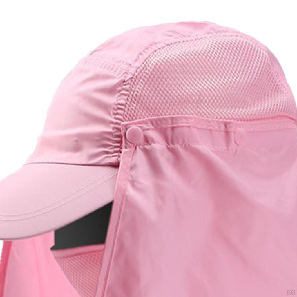 Protection Fishing Hat with Detachable Neck Cover for Outdoor Adventures