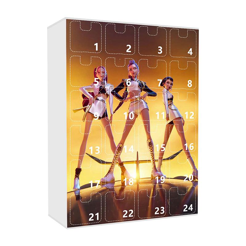 Jeger Adventskalender, Nøkkelring Nedtellingskalender Med 24 Nøkkelring Leker Gaver,Dekorasjoner Adventskalender