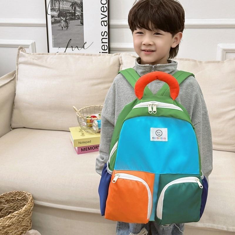 Trendy Large Capacity Nylon Backpack For Kids Stylish Casual Kids School Bag
