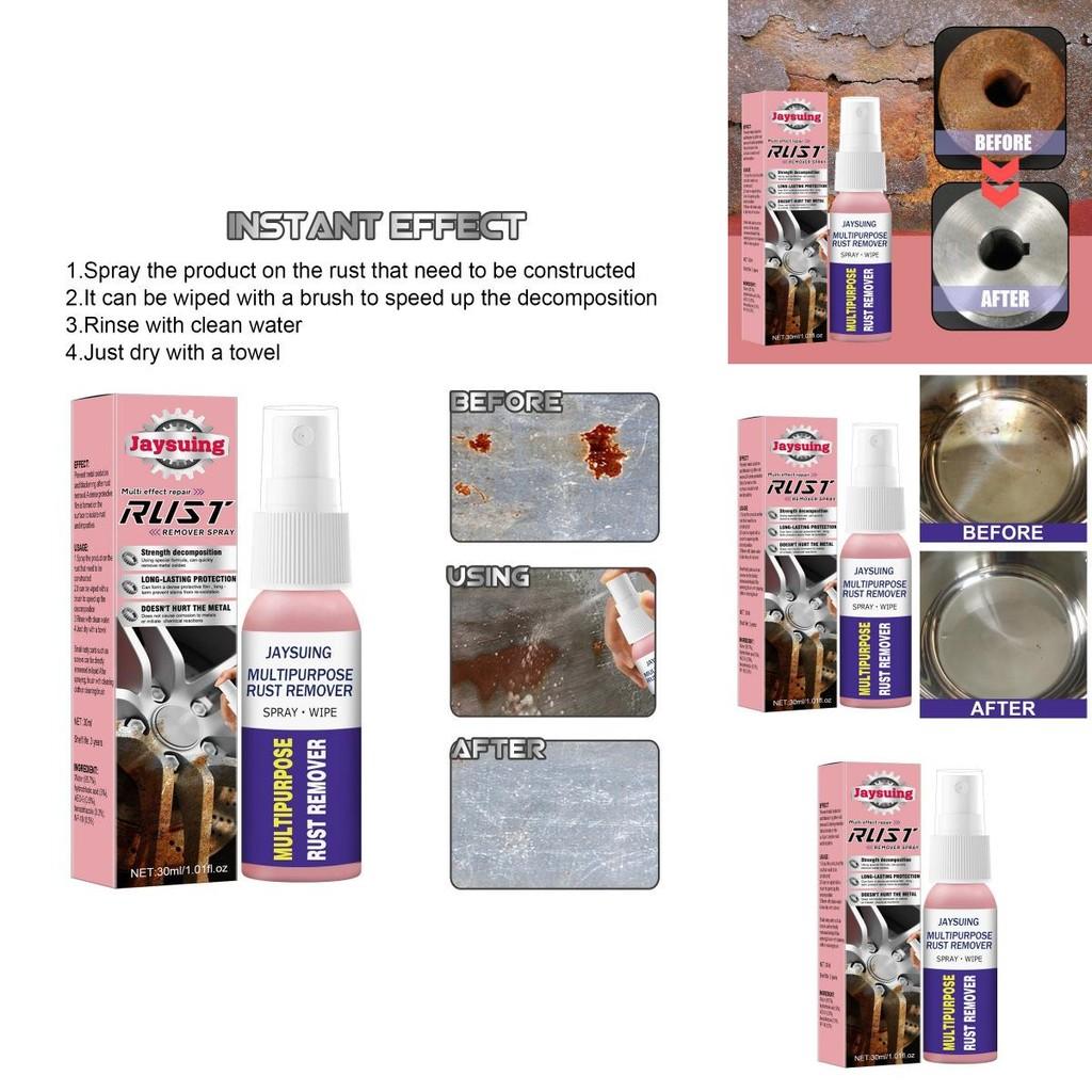 Jaysuing Polish Spray Éliminateur de Rouille Métallique Pour la Maison, la Cuisine, l'Acier Inoxydable et la Brillance de la Voiture