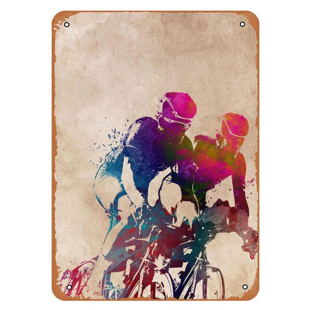 Cycling Metal Tin Signs Bike Ride Wall Decoration Plaque Vintage Art Poster Iron Painting for Man Cave Home Cafe Garden Club Bar