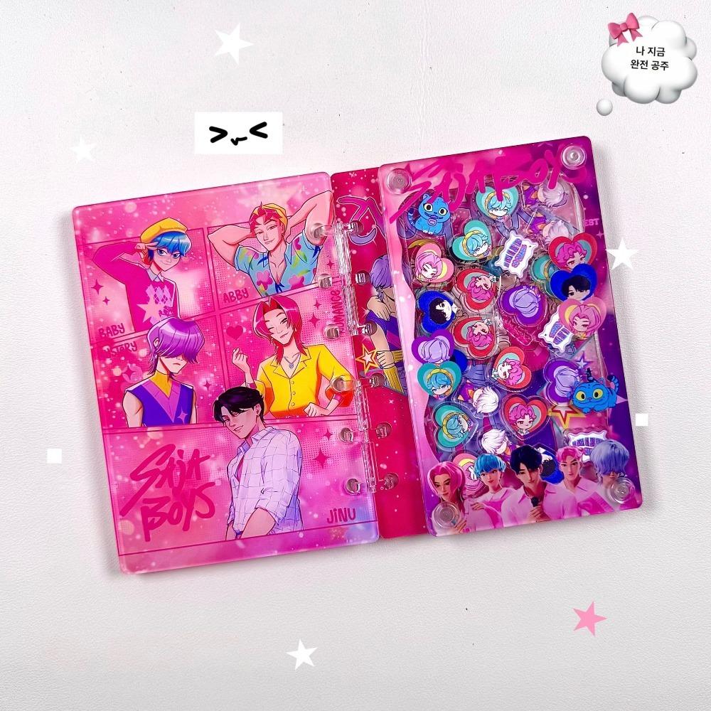 Cacciatori di Demoni Kpop Raccoglitore per Quaderno A7 in Acrilico Modello Anime Cancelleria Regali Ritorno a Scuola
