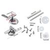 Toilet Lid Hinges Tightening Durable Zinc Alloy Seat Top Cover Mounting Accessories for Universal Bathroom Toilet Seat