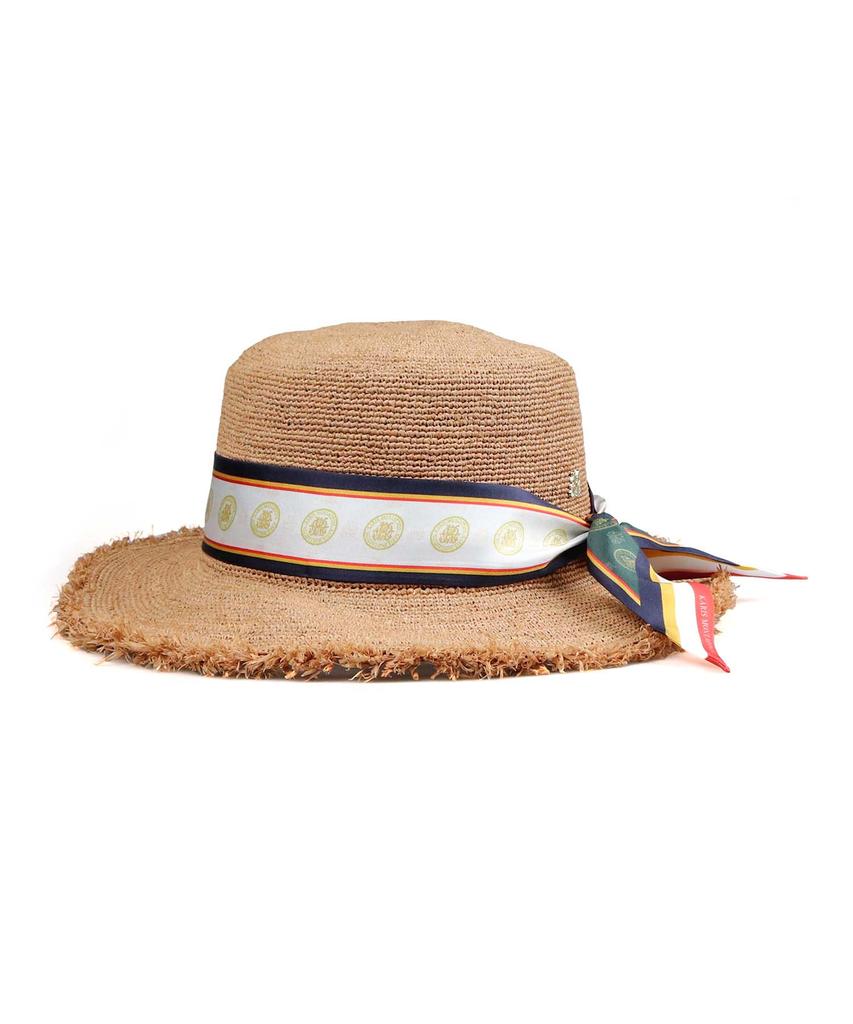 Kaliseumontapone Ailish Raffia Twilly Boater Hat Straw Hat