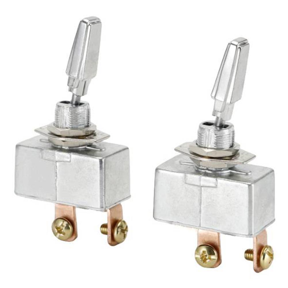 Heavy Duty SPST Rocker Toggle Switch Automotive Use Metal Design Suitable for Lights and Other Electrical Equipment