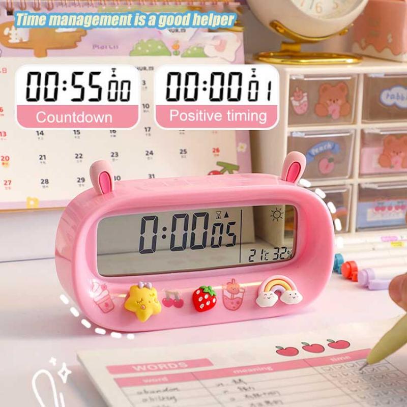 Timing Wecker Smart Zeitplan Dekoration Studenten Aufwach-Artefakt Elektronische Uhr Uhr Digitaler Wecker mit Deko