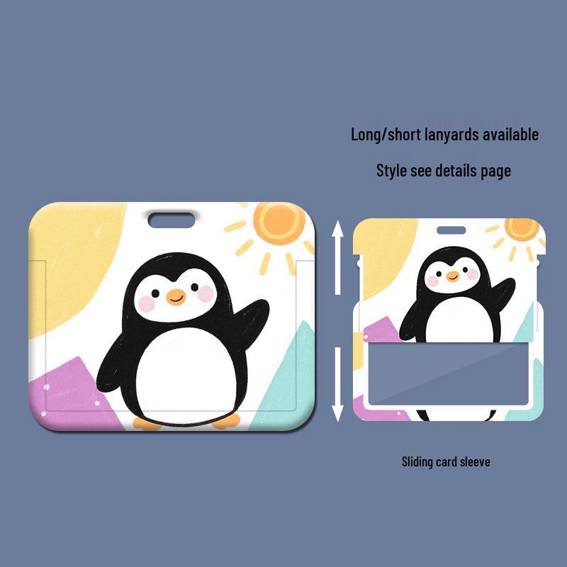 Adorable Penguin Bus Card Holder for Kindergarten Staff