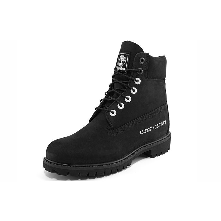Timberland Leather Waterproof Durable Increased Height Casual Mid-Calf Outdoor Boots Men Boots Black A6163001