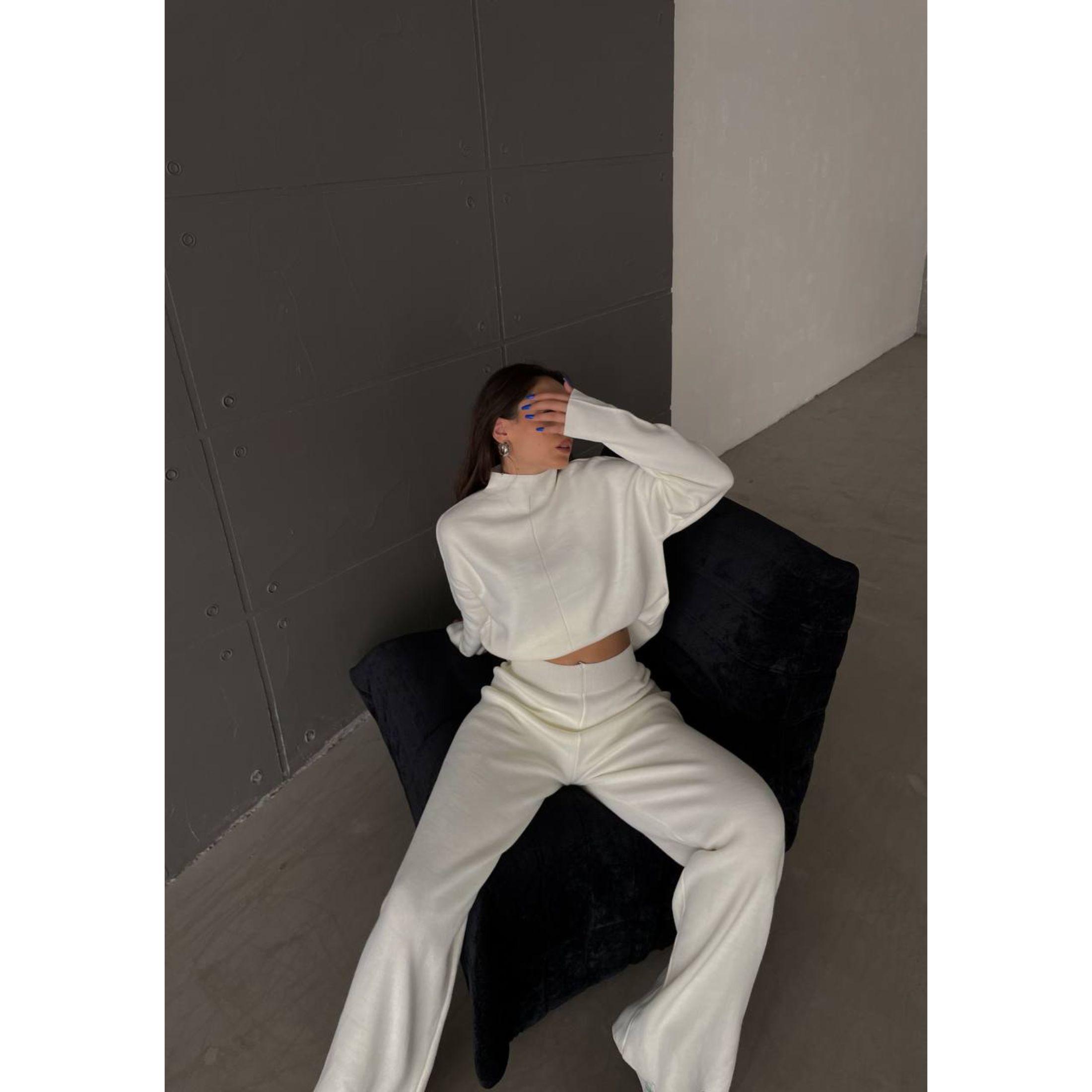 

Женский брючный комплект из 2 предметов, костюм, длинный свитер с высоким воротом и брюки, комплект из двух предметов, женская одежда, гибкий размер, спортивный костюм большого размера