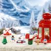 Set von 8 stilvollen und niedlichen Weihnachts-Miniatur-Weihnachtsmann-Weihnachts-3D-Harz-Weihnachts-Kleine Topf-Weihnachtsgeschenke Figuren, Weihnachtsmann, Schneemann,