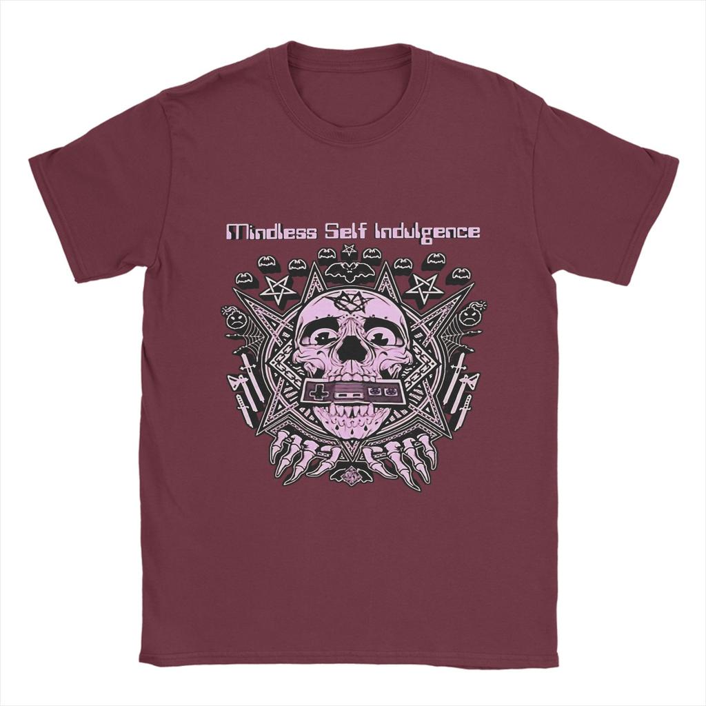 Men Mindless Self Indulgence T Shirt Pure Cotton Clothes Vintage Short Sleeve Round Neck Tees Summer T-Shirt