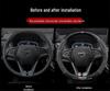 Haima S7/Cupid M6/8S/Family 3rd Gen Steering Wheel Cover: Genuine Leather & Suede with Carbon Fiber