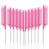 Rat Tail Comb Set - Professional Fine-Tip Comb, Anti-Static Hair Dye Comb & Steel Pin Hairbrush,Suitable for all hair types