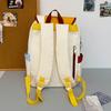 High Value Dopamine Cute Schoolbag Female Middle and High School Students Contrasting Colors Large Capacity Backpack Niche Design Backpack