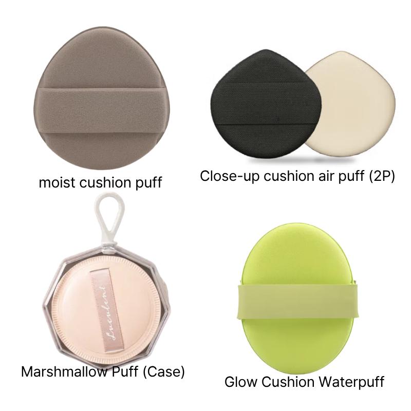 Multi-Type Cushion Puff Collection (Wet & Dry Use / Various Shapes)