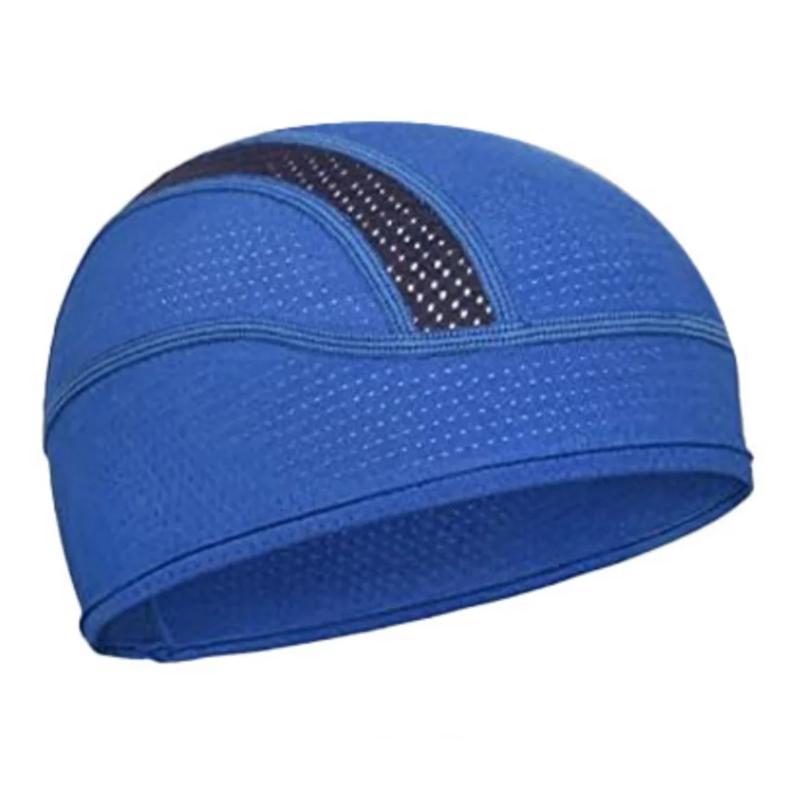 Touca de Malha Respirável Fina de Secagem Rápida para Verão, Gorro Skull Cap Esportivo para Corrida, Chapéu Absorvente de Suor, Forro para Capacete de Ciclismo, Chapéu Anti-UV