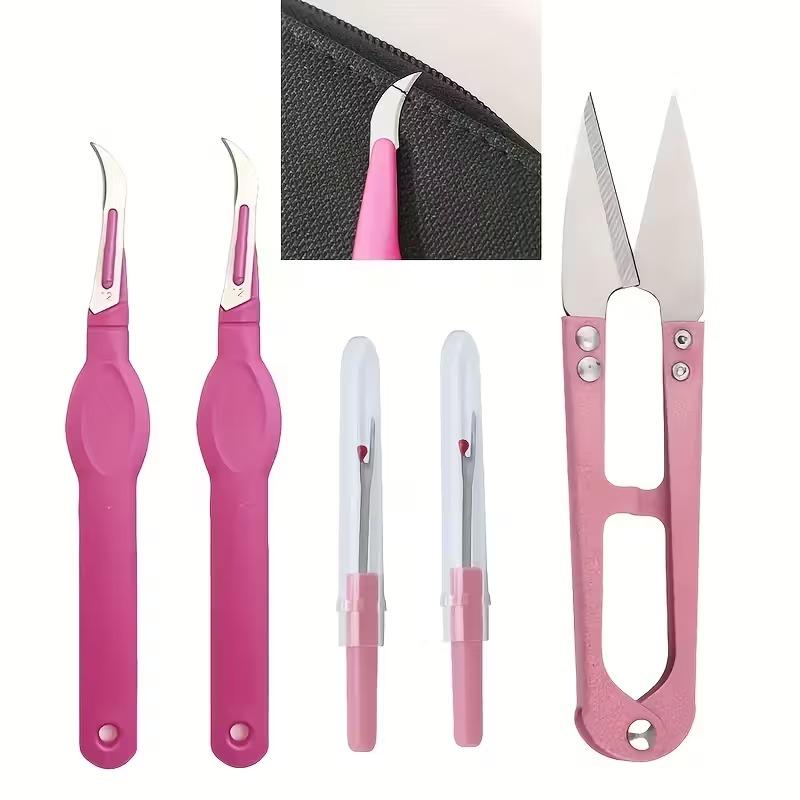 Seam Ripper and Thread Remover Kit Sewing Stitch Cutter Stitch Ripper Tool & Sewing Trimming Scissor Nipper for Thread Remove