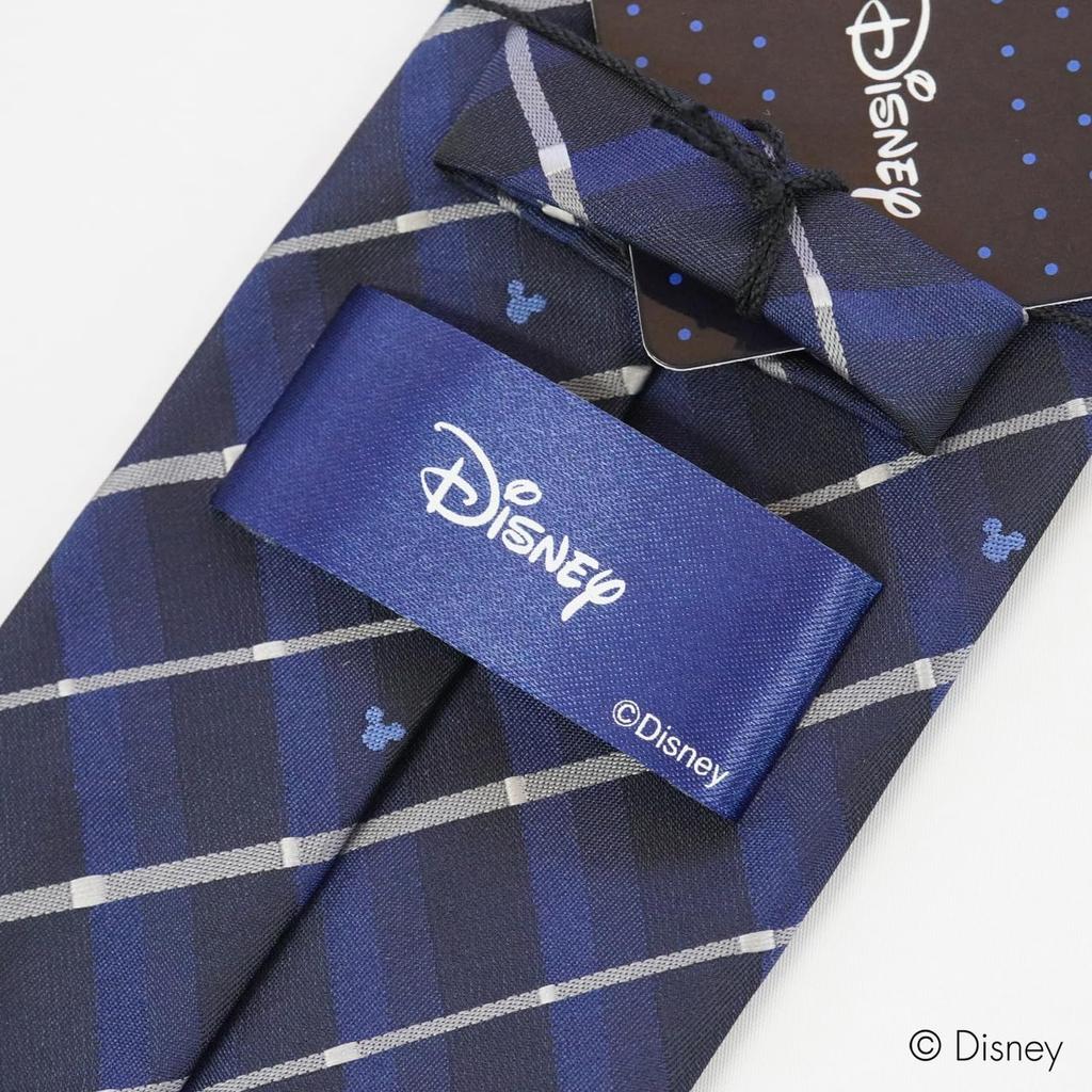 [Disney] Necktie (Three Circle Silhouette Gradient Check Pattern) Necktie D50037 Navy
