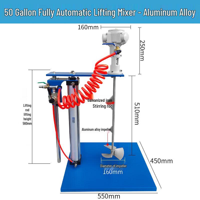 Automatic Pneumatic Lifting Mixer