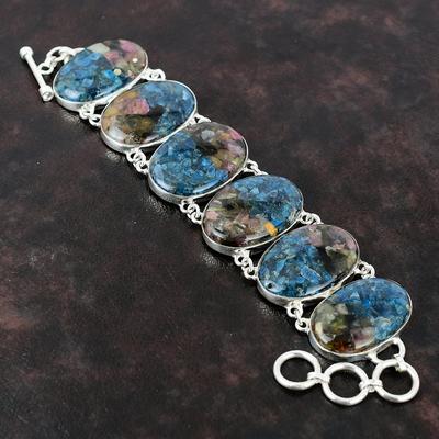 Kobber vannmelon turmalin armbånd 925 sterling sølv armbånd anstendig edelsten håndlagde smykker justerbare kjede armbånd gave til kvinner