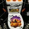 2 stk. Toiletklistermærker, Halloween 3D Græskar & Flagermus Klistermærke, Vandtæt Badeværelsesdekoration, Aftagelig Toiletbræt Dækken Kunst, Klisterfri Væggeflise