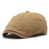 New Solid Color Beret Men's and Women's Fashion Forward Hat Cotton Cap Summer Visor