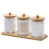 2/3/4Pcs Dust-proof Qtips Storage Holder Set Save Space Apothecary Container Jar  Cotton Pad