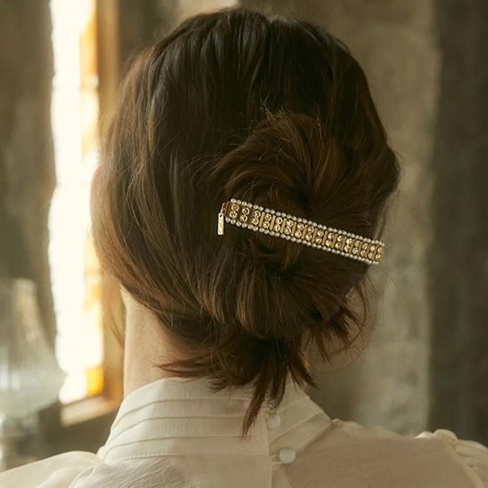 Pearl Square Automatic Pin LFAC0399 Gold