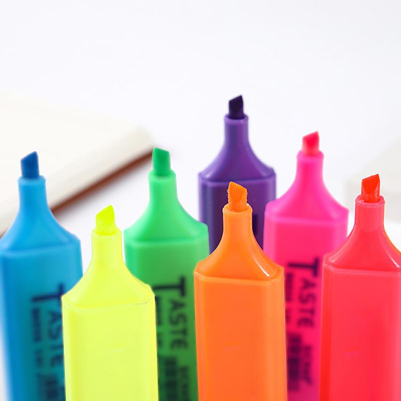 Highlighter Pens 4/6/8 Colors Color Key Light Drawing Note Taking Japanese Marker